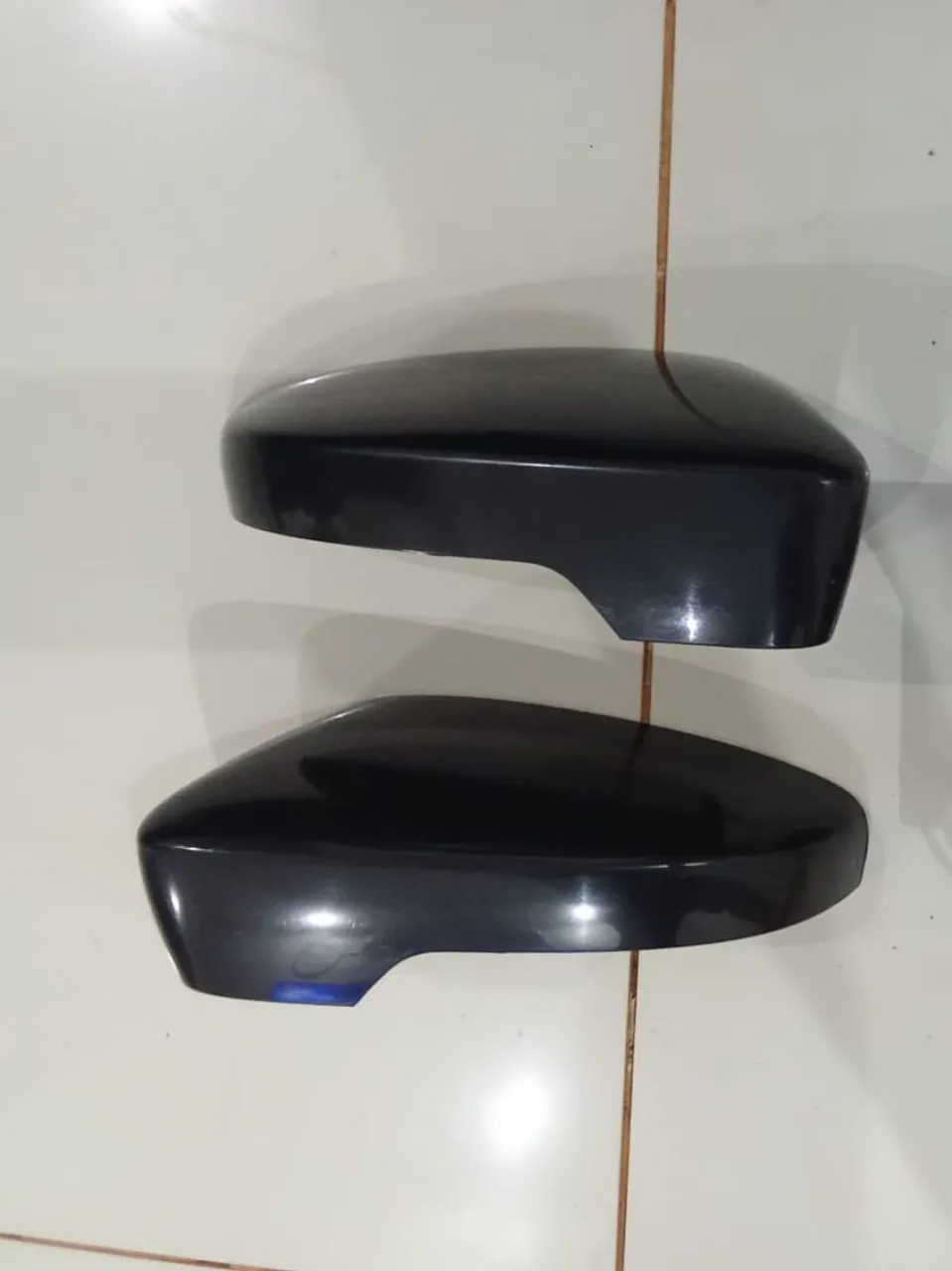 Par de Capas de Retrovisor Preto