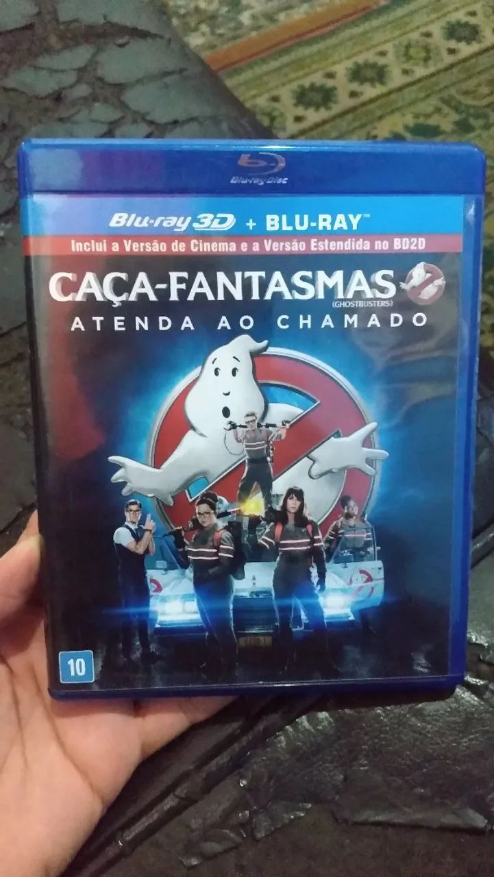 Blu-ray duplo 3D/ 2D caça fantasmas ótimo estado 