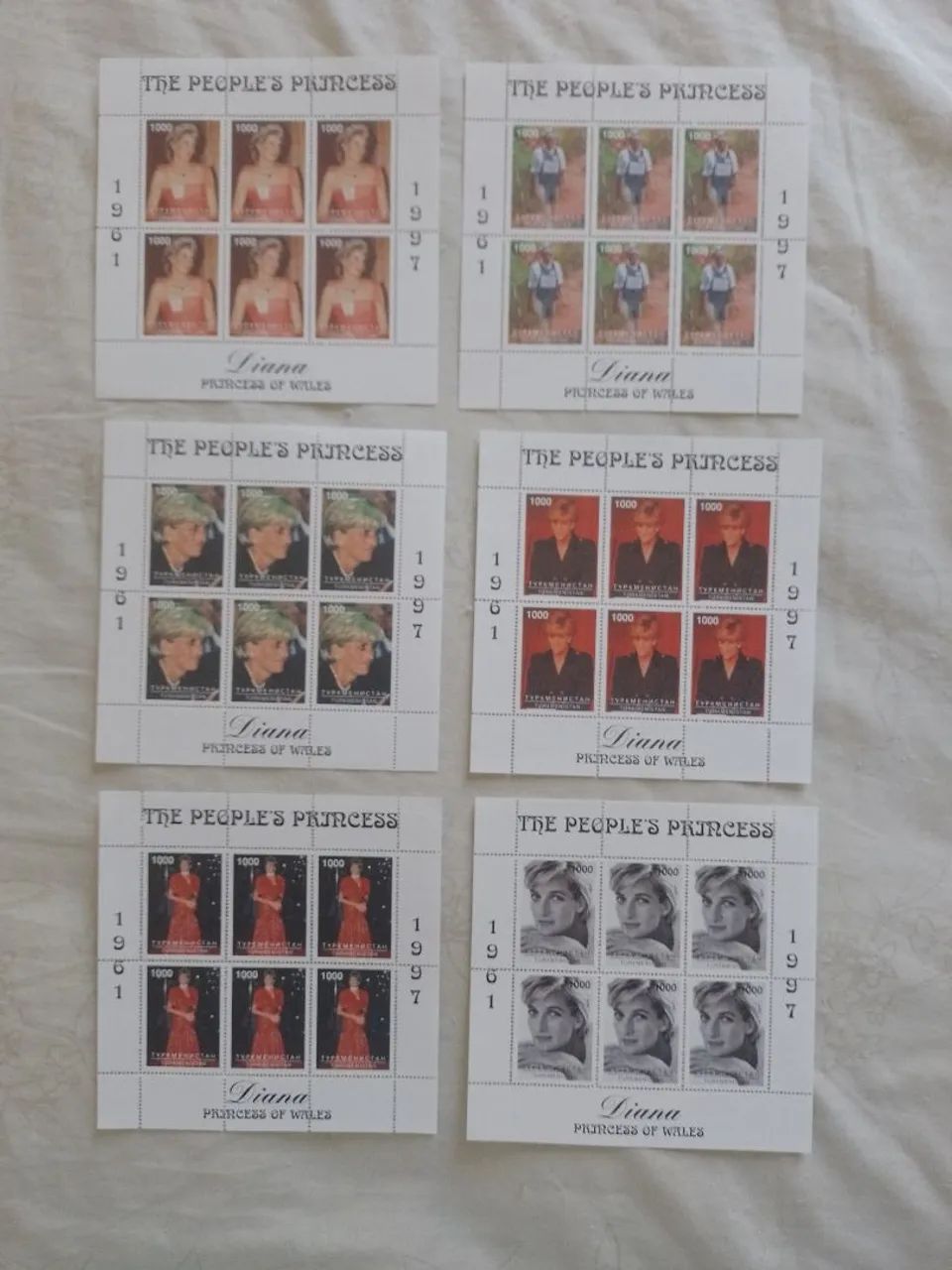 Lote  de Selos '- Princesa Diana