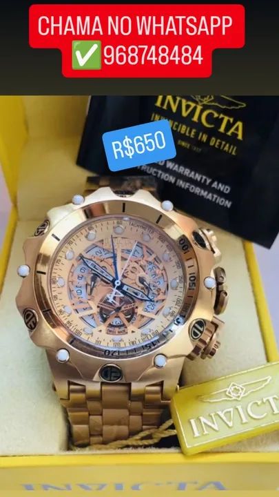 Relógio INVICTA SKELETON MODELO VENOM HIBRIDI MULTIFUNCIONAL  - Foto 3