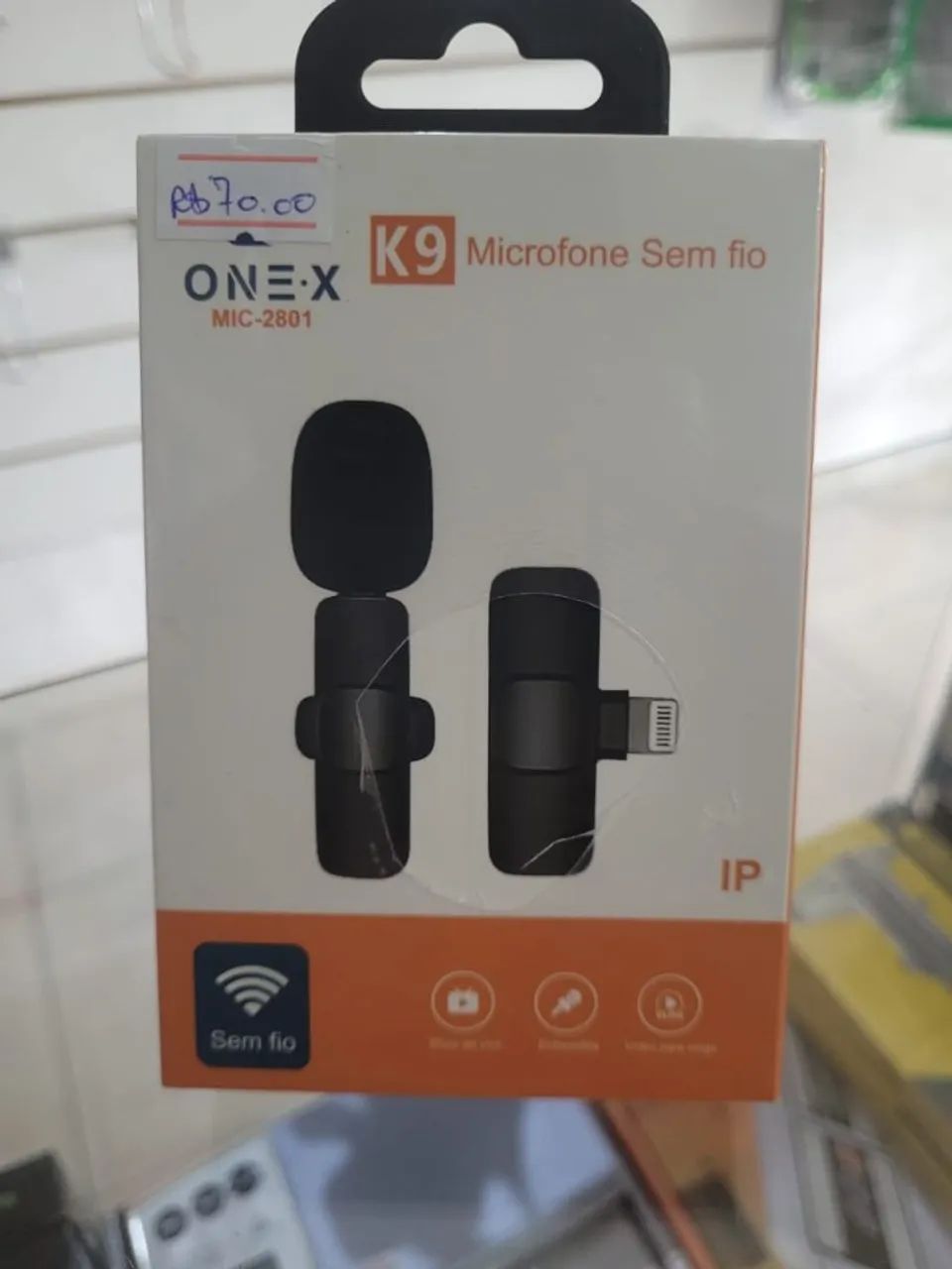 Microfone Lapela Sem Fio Recarregável - Iphone - Foto 5