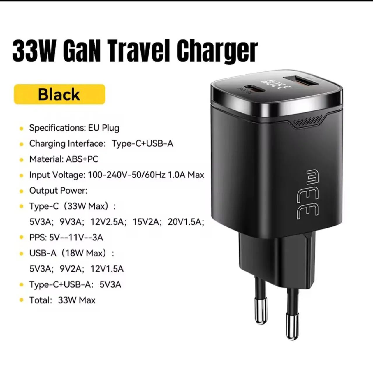Carregador Essager 33W USB-A + Type-C - Foto 3