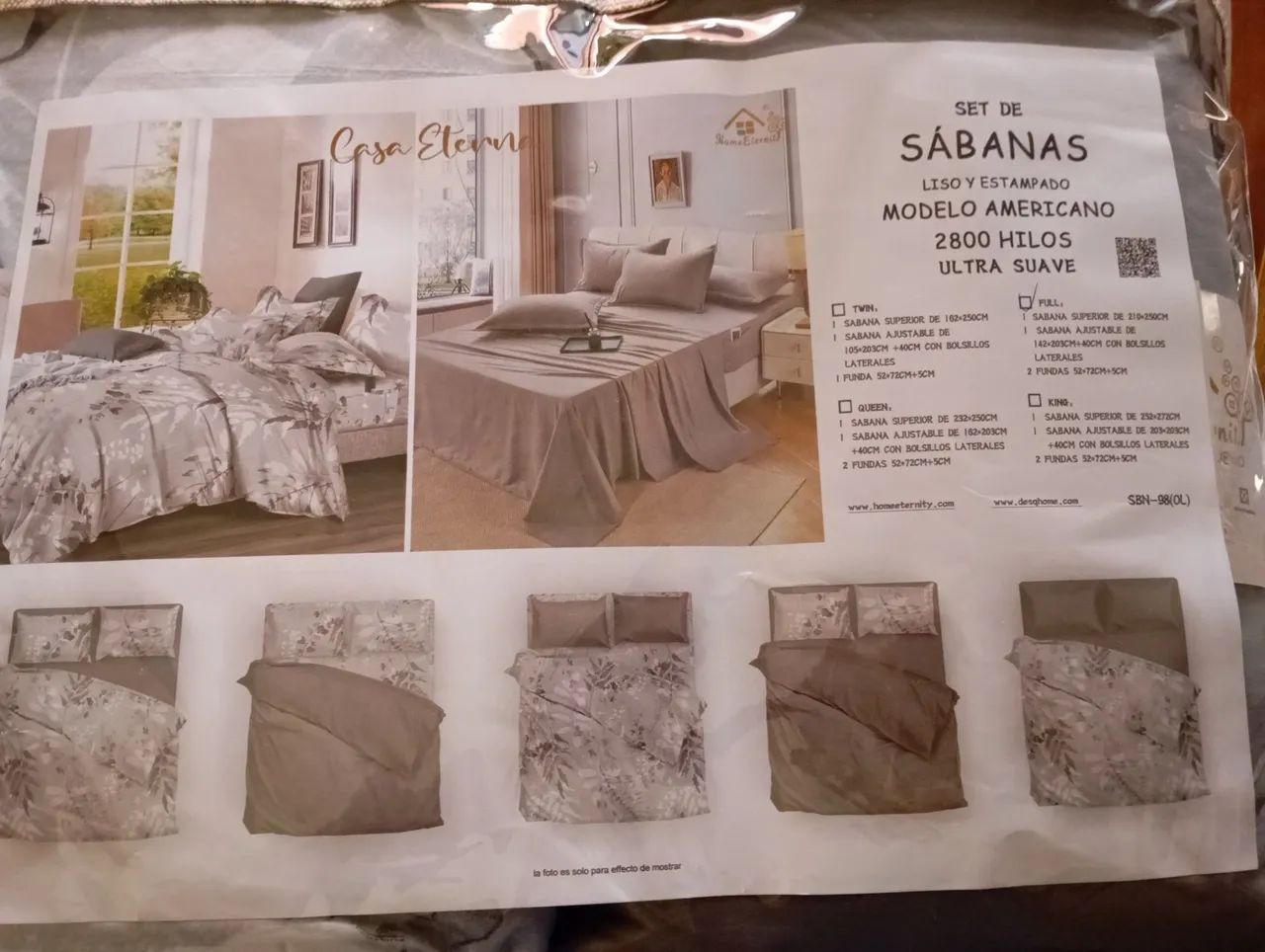 Kit 02 Jogos de Casal 2800 fios  - Foto 2