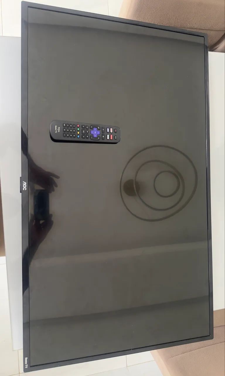Smart tv aoc 43 polegadas Roku imagem parou de sair na tela 