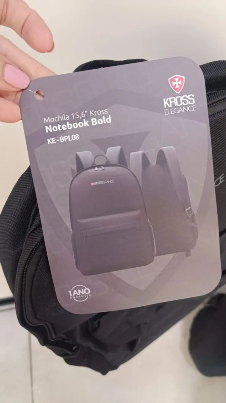 Mochila para Notebook 15.6 KROSS ELEGANCE KE-BPL08 -Loja Coimbra -Entregamos - Foto 3
