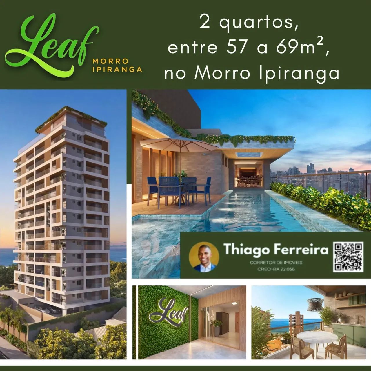 Leaf Morro Ipiranga, 2 Quartos Distribuído Entre 57 A 69M², Varanda E 1 Vaga De Garagem. 1 - Foto 2
