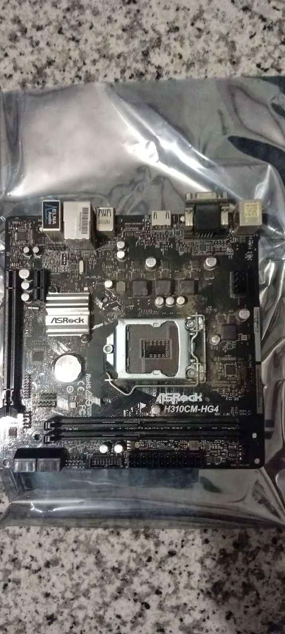 Placa Mãe ASRock H310CM-HG4 Usada 64317902804737123