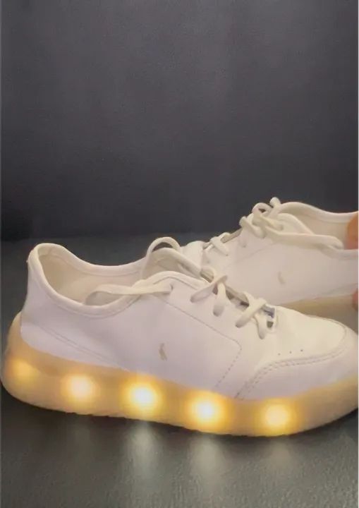 Sapatênis Reserva Couro Branco Infantil. Tamanho 30