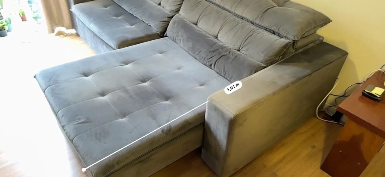 Sofá Retrátil | 4 Lugares | Ótimo Estado - Foto 2