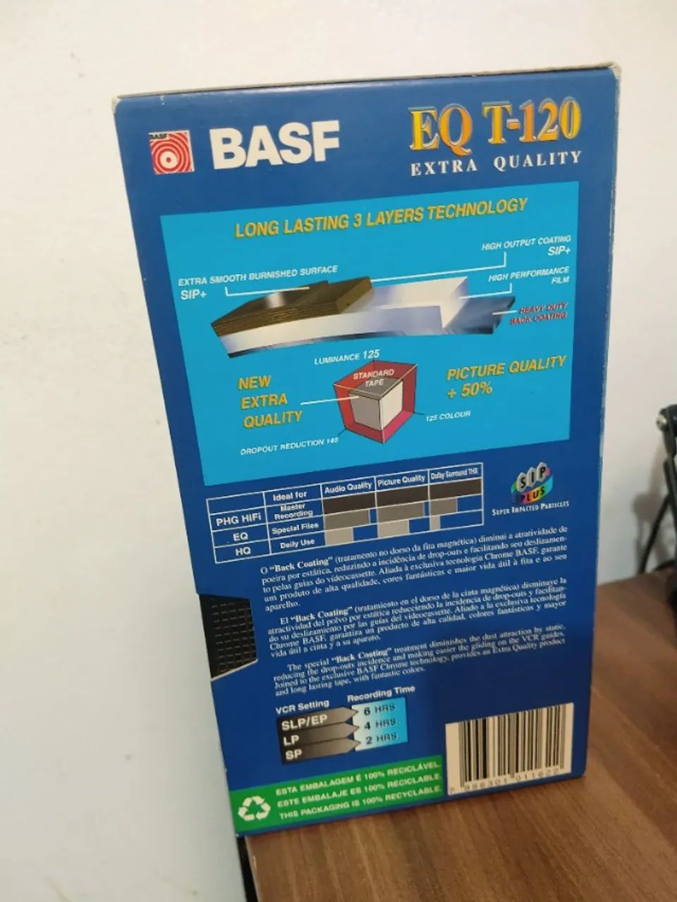 Fita VHS BASF EQ T 120 Chrome Technology - gravada - Foto 3