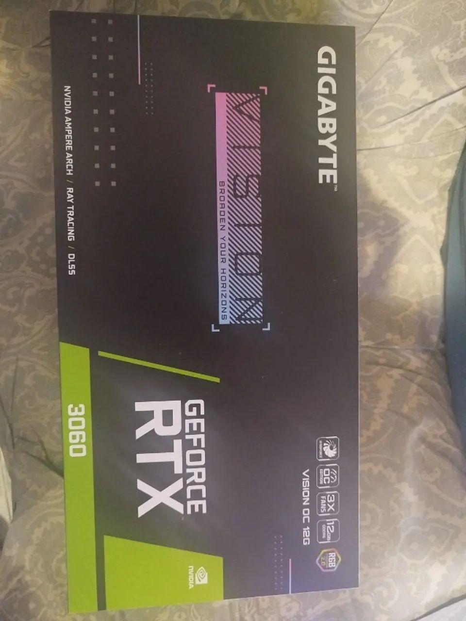 Placa de Video Gigabyte GeForce RTX 3060 Vision OC, 12GB, GDDR6 