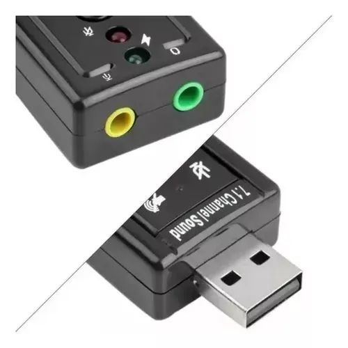 Placa de Som Externa USB 7.1 Canais - Foto 3