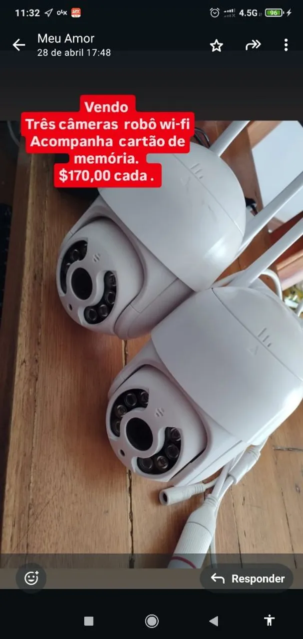 Câmera Robô Wi-Fi com Cartão de Memória