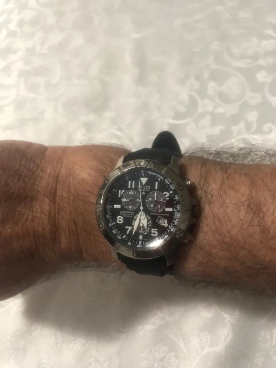 Relógio Citizen Eco-Drive Cronógrafo  titanium calendário perpétuo  - Foto 6