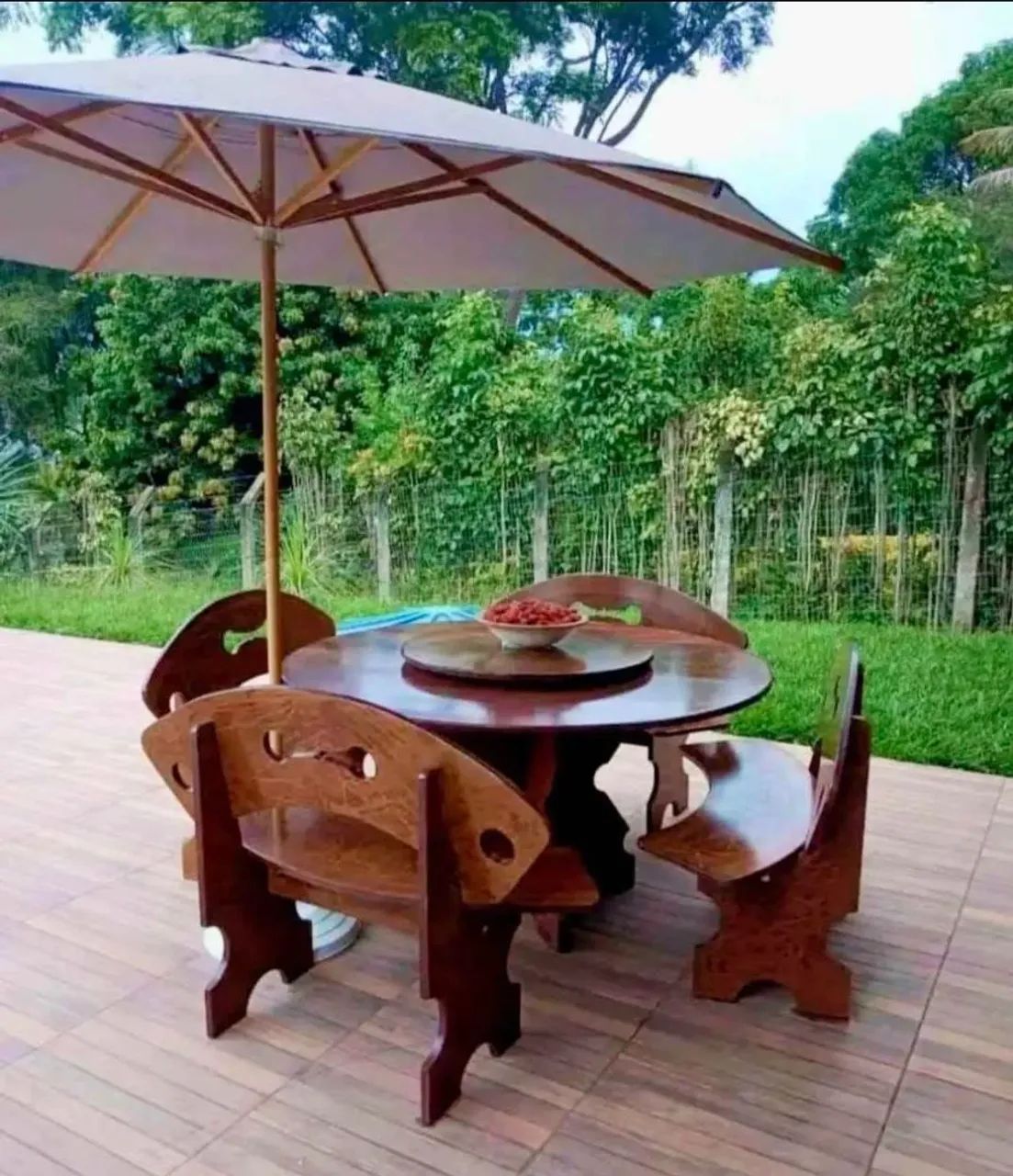 Mesa pedra de ardósia pintada  - Foto 3