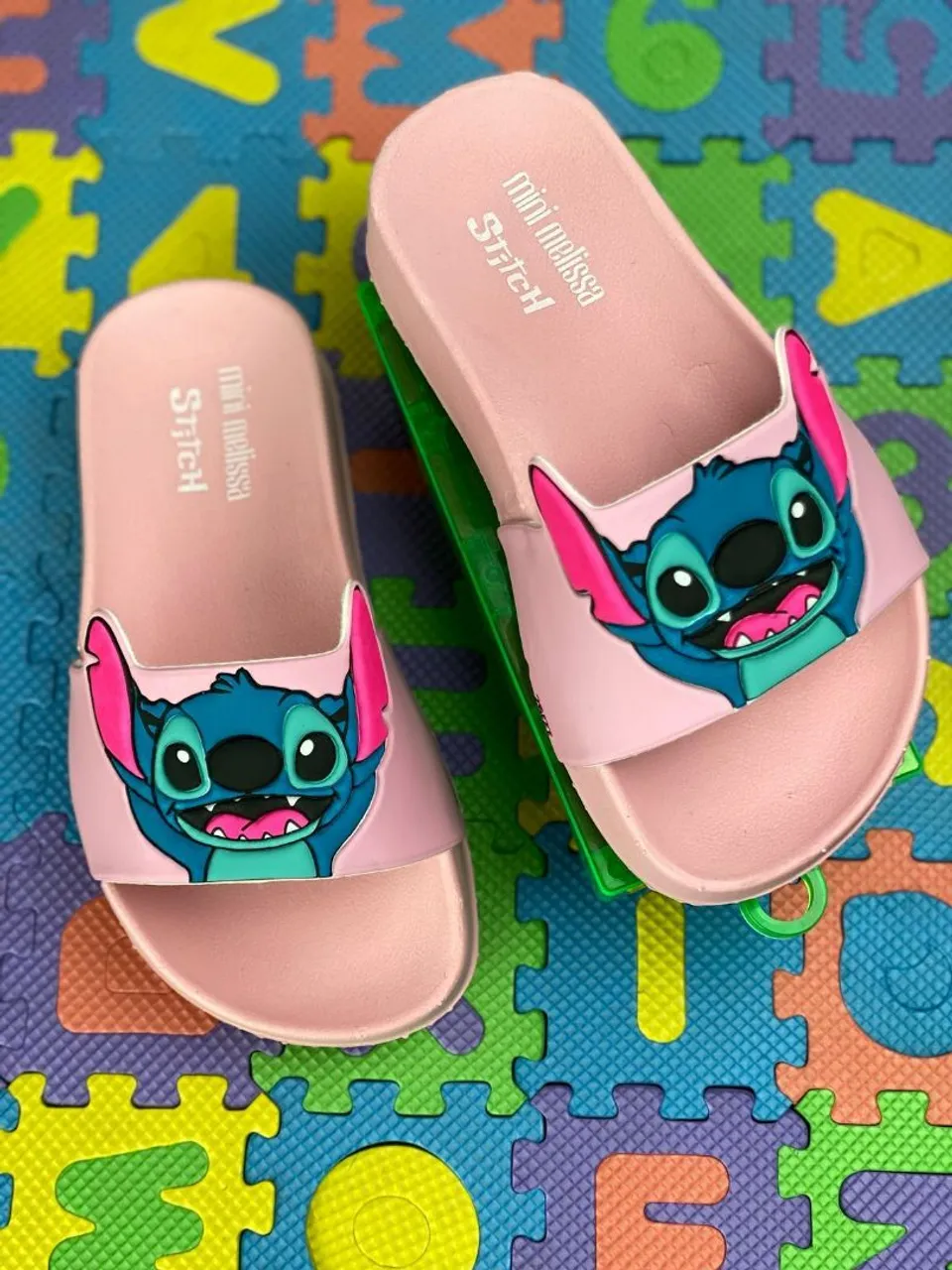 Sandálias infantil Mini Melissa Stitch - Rosa