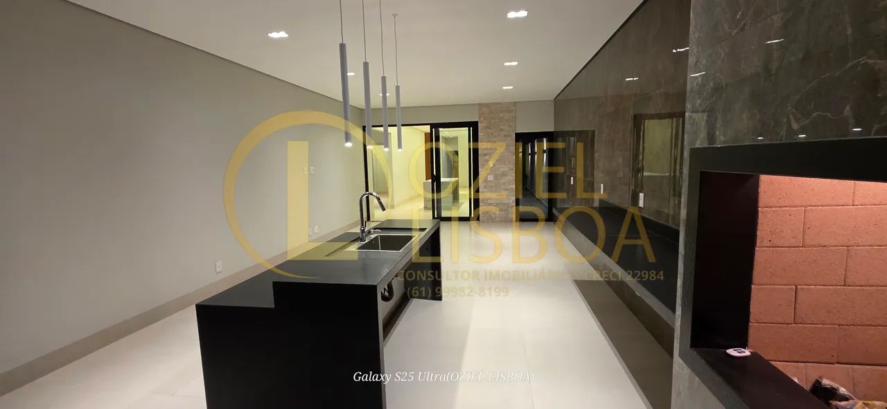 CASA COM 04 SUfTES PISCINA CHURRASQUEIRA LOTE 500m² NASCENTE CONDOMÍNIO RUA 12 VICENTE PIR - Foto 4