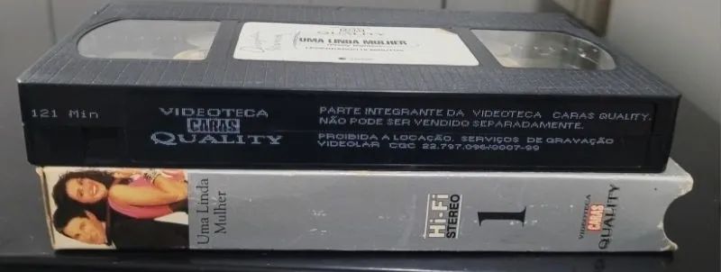 Antiga Fita VHS Videoteca Caras Filme Uma Linda Mulher - Foto 2