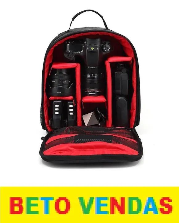 Mochila Com Divisorias Para Cameras E Acessorios - Foto 2