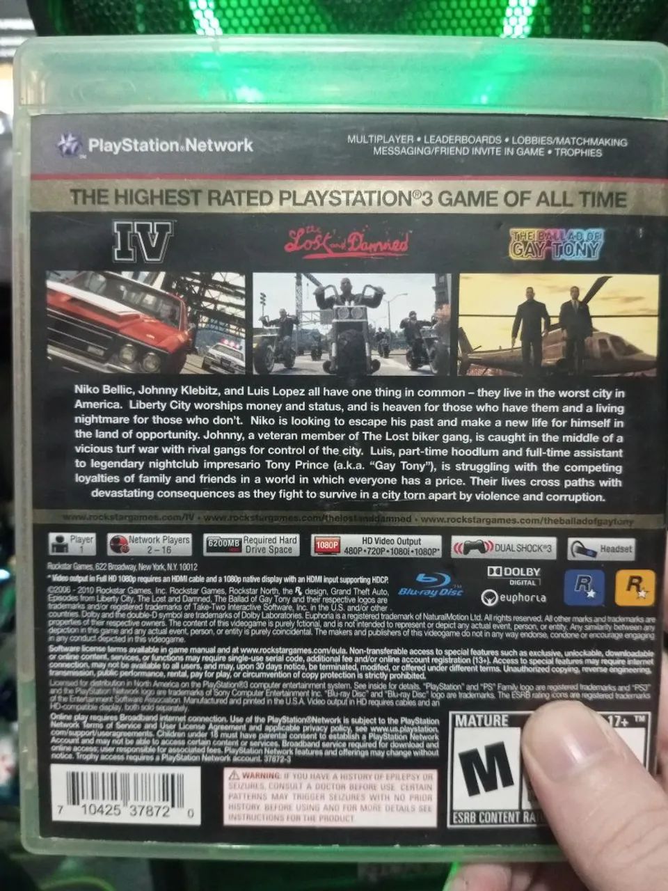 GTA 4 grande theft auto IV & Episodes from liberty city complete edition jogo ps3 game - Foto 2