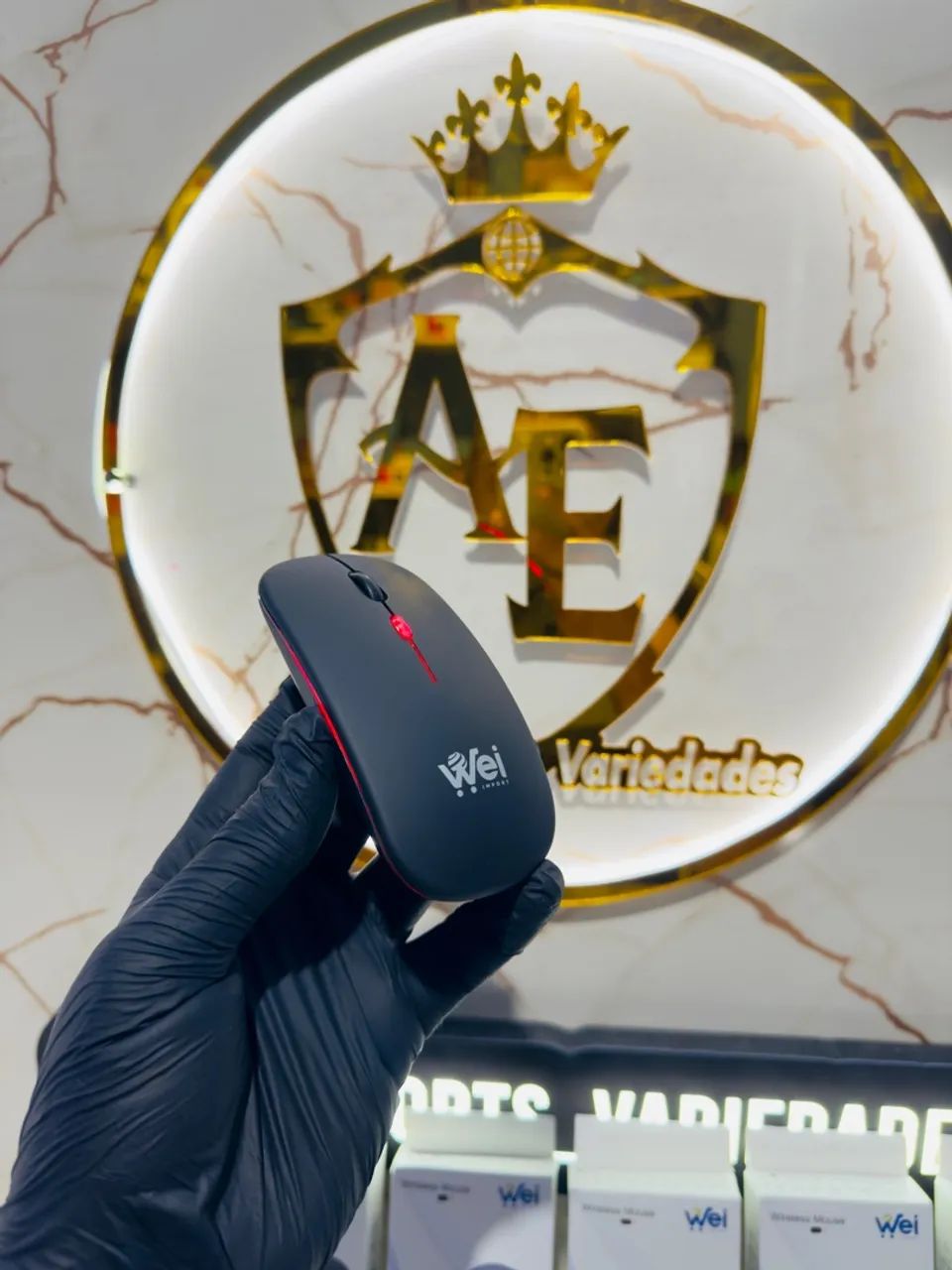 Mouse Gamer Sem Fio RGB Recarregável 2.4G - Foto 4