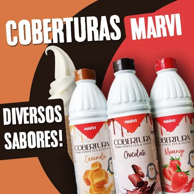 Coberturas para Sorvete Marvi - 1 Litro