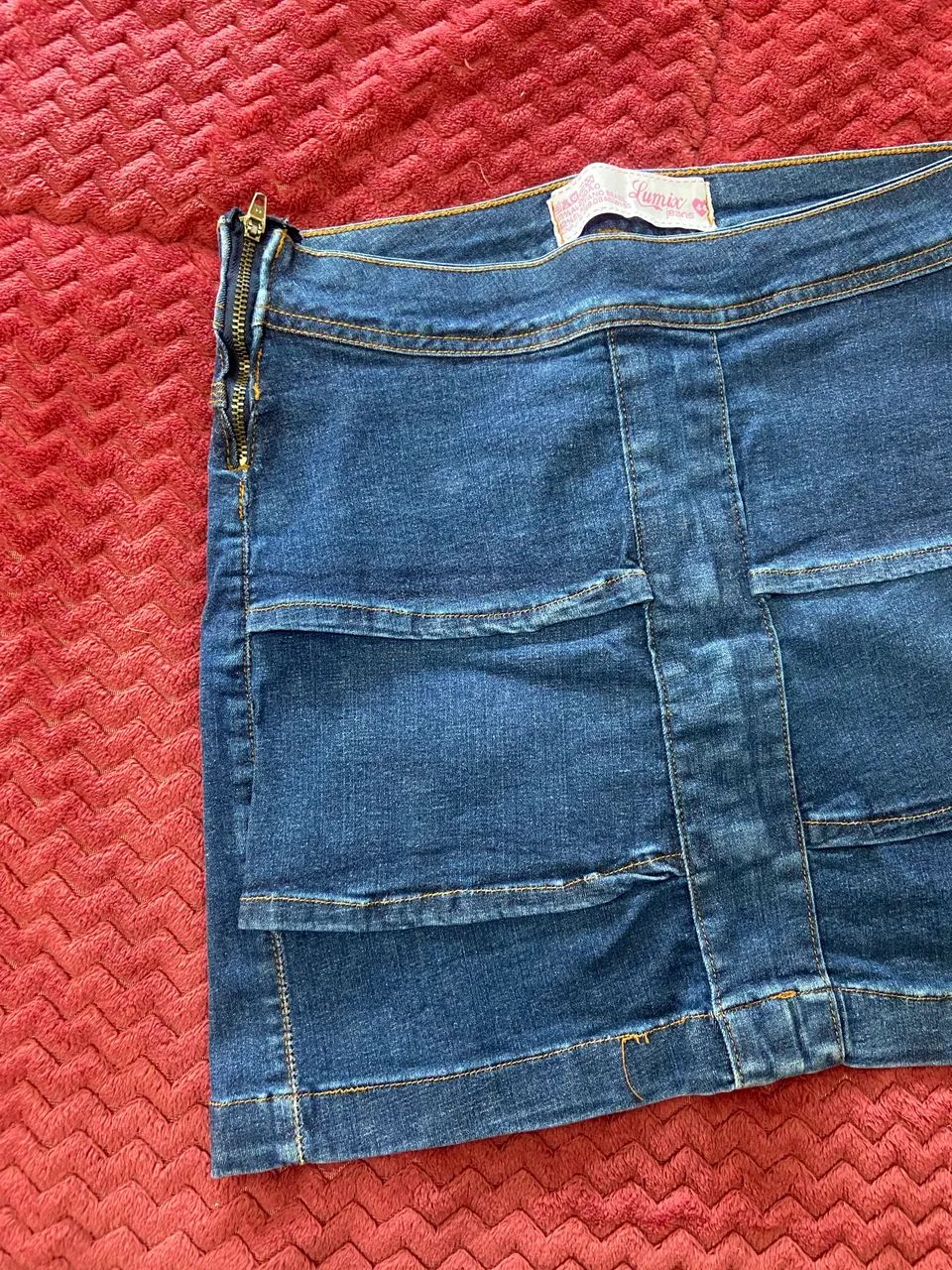 Saia jeans feminina  - Foto 3