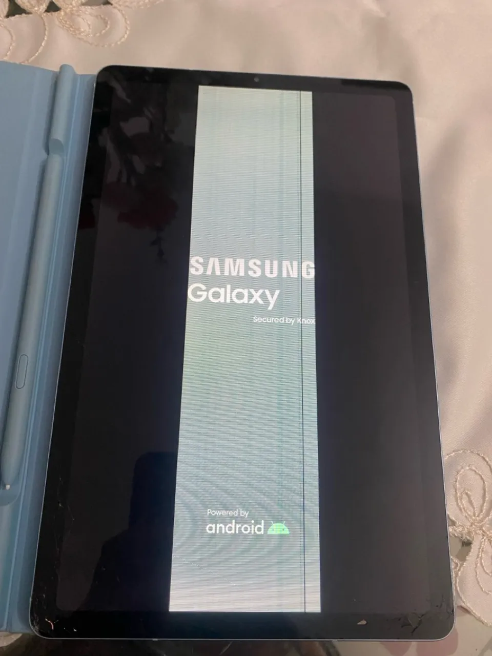 Tablet Samsung Galaxy com defeito na tela