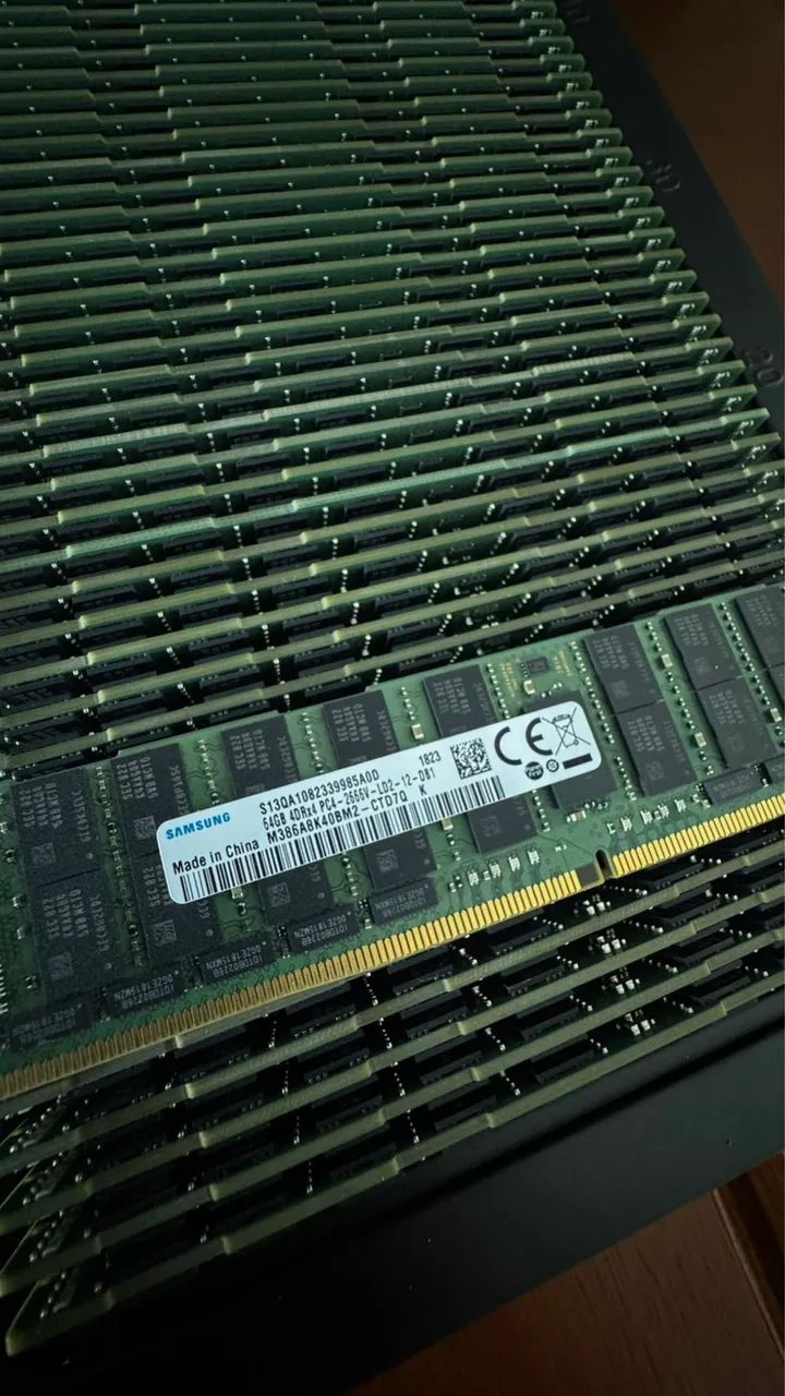 Memórias de 64gb DDR4 SAMSUNG PARA SERVIDOR 