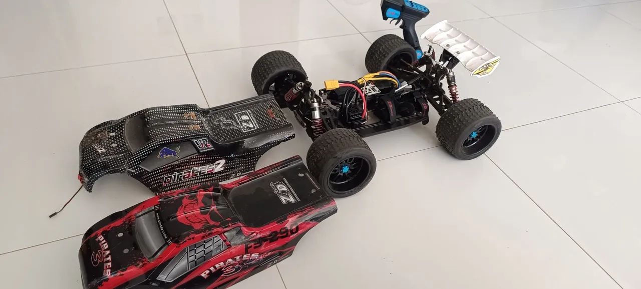 Automodelo elétrico, 1/8 carro com controle remoto profissional elétrico  - Foto 6