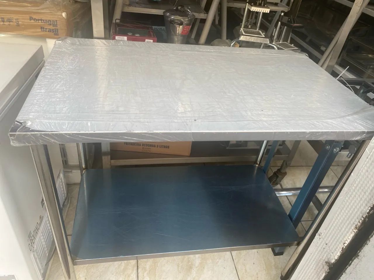MESA DE AÇO INOX 1 M X 60 REFORÇADA  - Foto 3