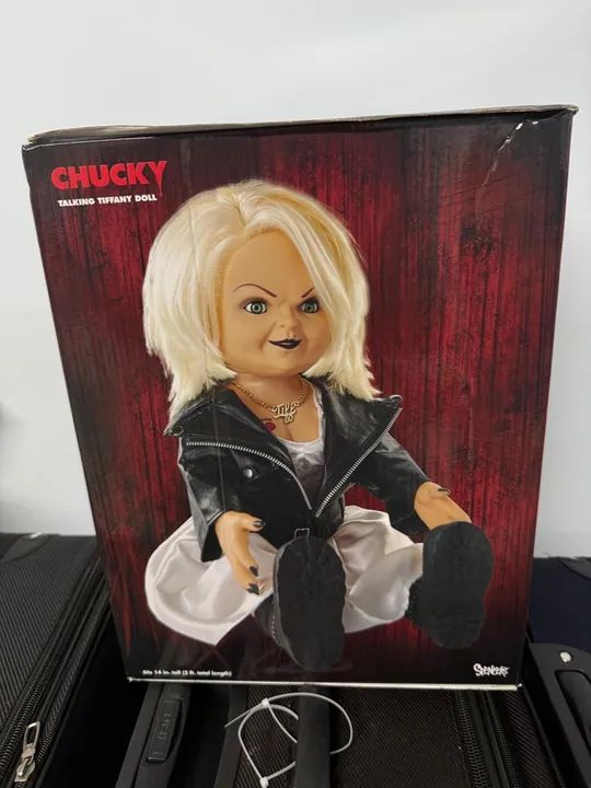 Bonecos falantes Chucky e Tiffany - Colecionáveis - Foto 3
