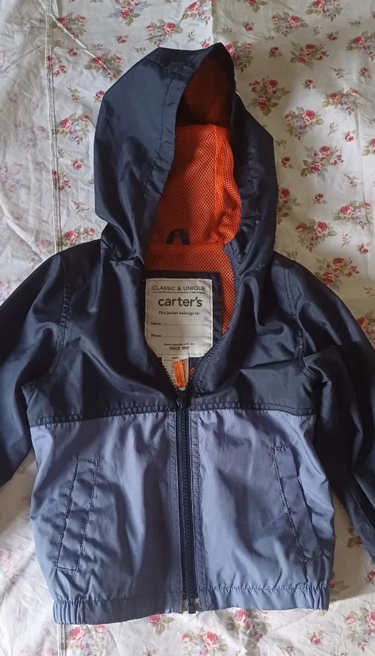 Jaqueta corta vento azul  Carter's - Foto 5