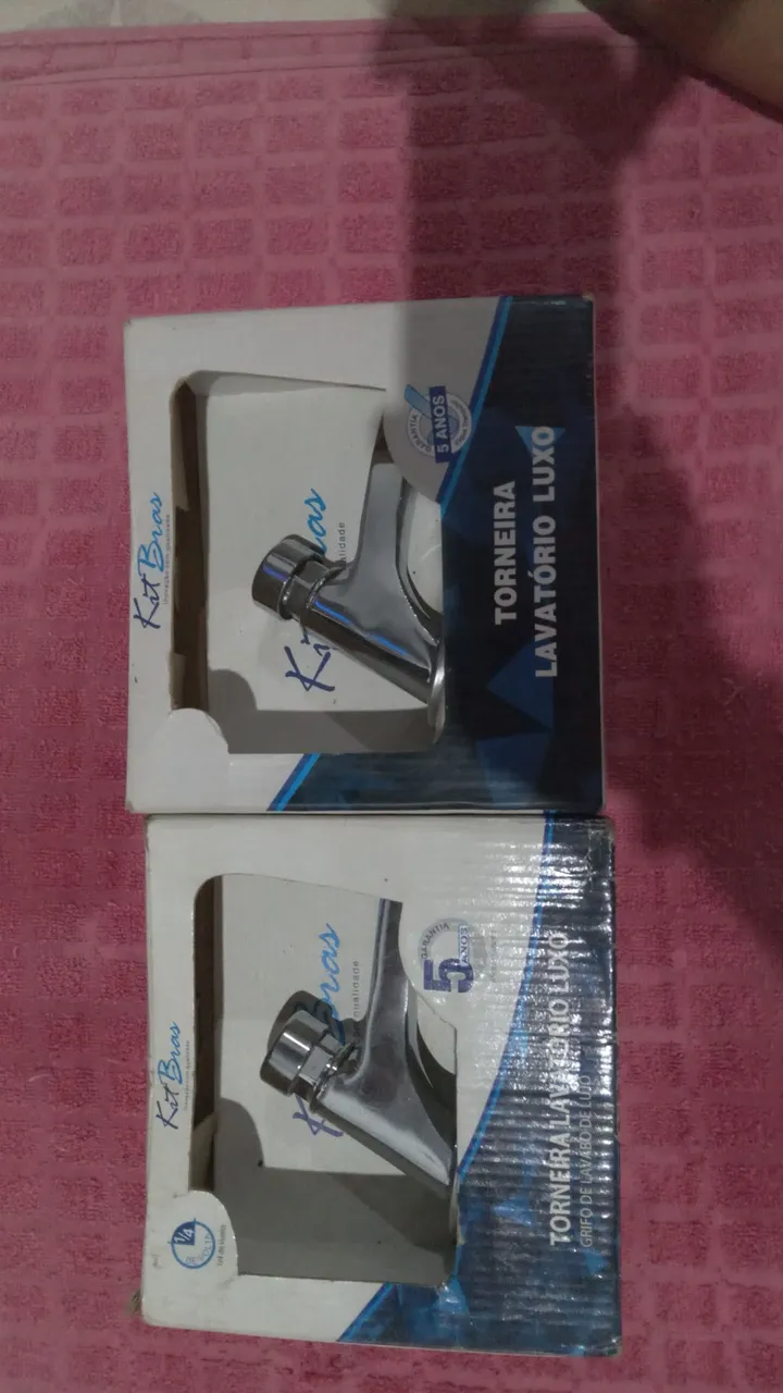 Torneira Lavatório Luxo Kit Bras