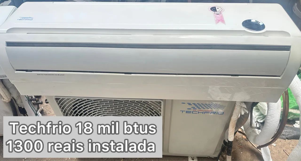 Central de ar 18 mil btus techfrio, entregue instalada 