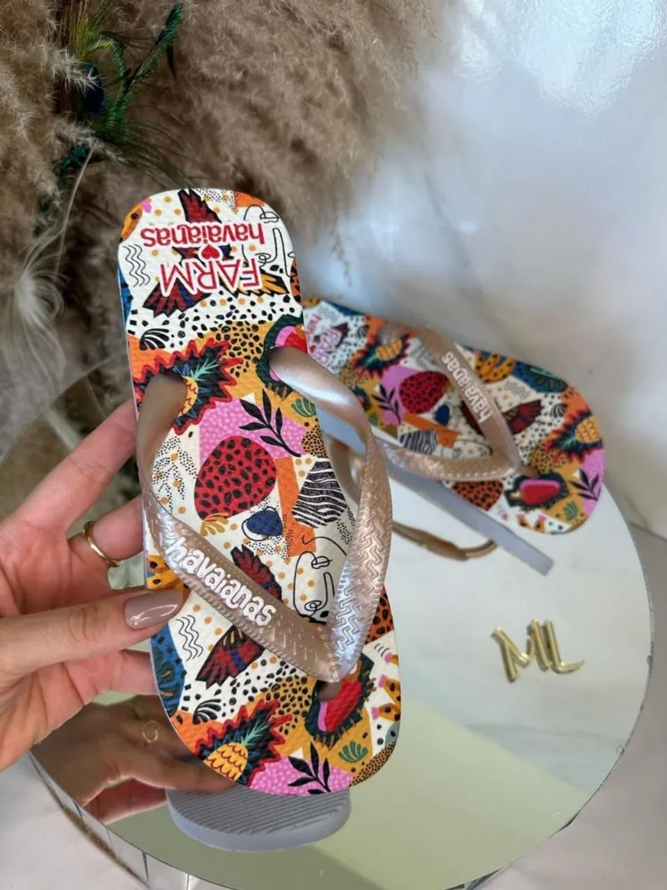 Havaianas Farm Colorida - Tamanho 37/38