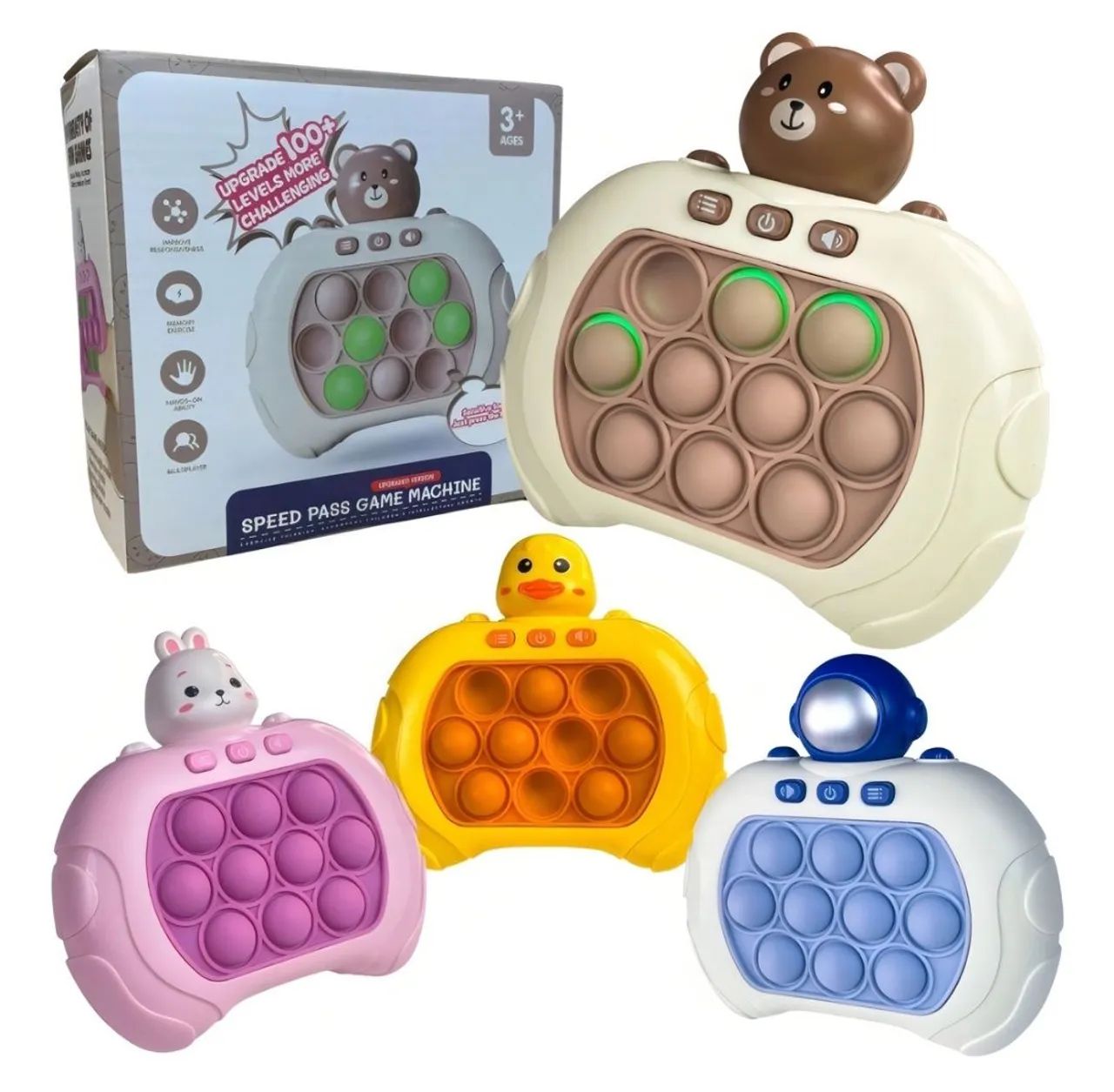 Brinquedo Sensorial Pop It - Urso e Robô - Foto 3