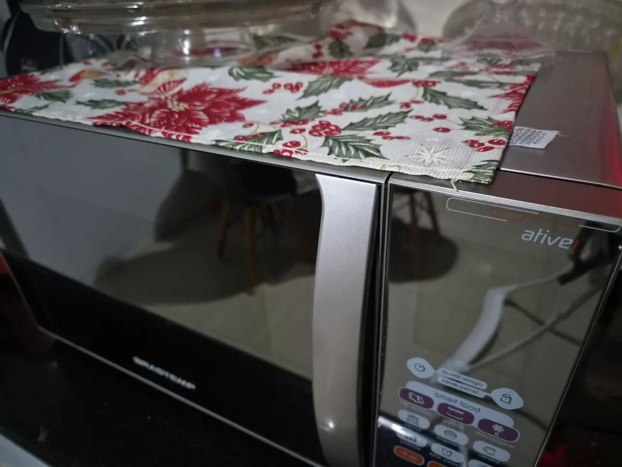 Micro-ondas  brastemp ative espelhado - Foto 2
