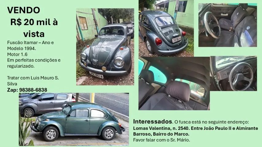 Volkswagen Fusca Fusca (gasolina) 1994