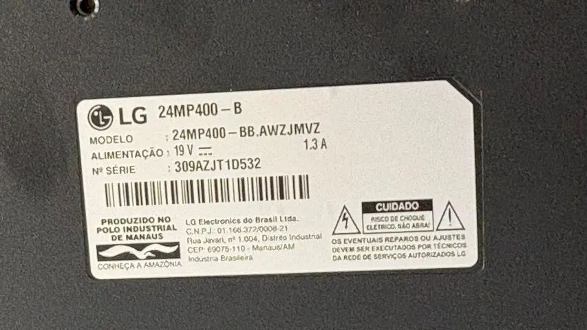 Monitor LG 24MP400 - 24 polegadas - COM DEFEITO - Foto 4