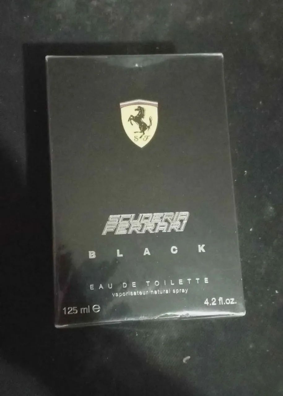 Perfume Scuderia Ferrari Black 125ml Lacrado - ENVIO IMEDIATO EM ATÉ 24 HORAS