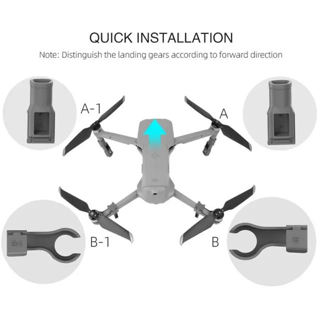 Extensor do Trem de Pouso e Decolagem para o Drone DJI Mavic Air 2 e Mavic Air 2S - Foto 3