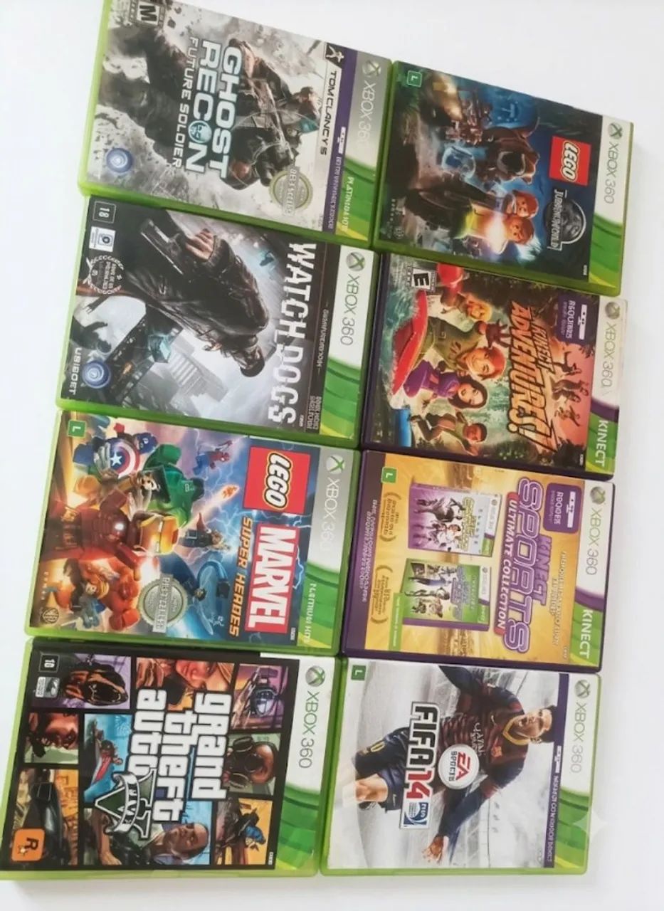Xbox 360 com Kinect, controles e jogos. - Foto 3
