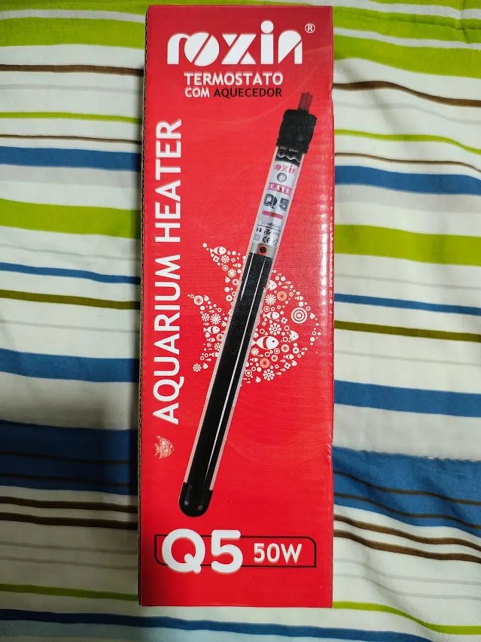 Termostato aquario com aquecedor liga desliga automatico Roxin Q5 50W