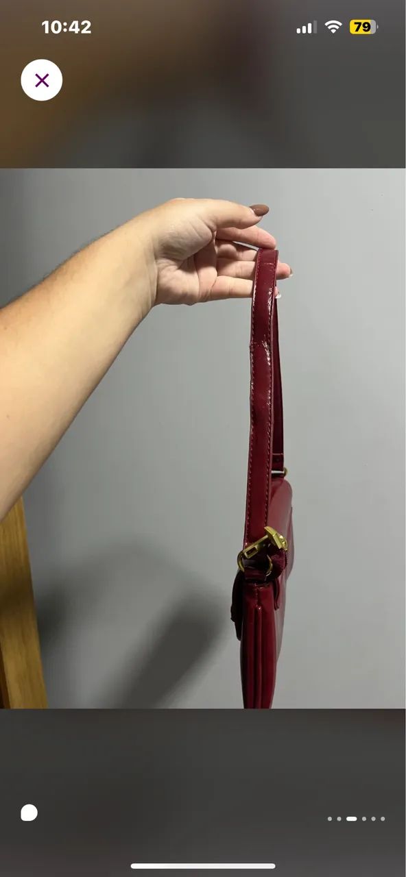Bolsa cor vinho  - Foto 4