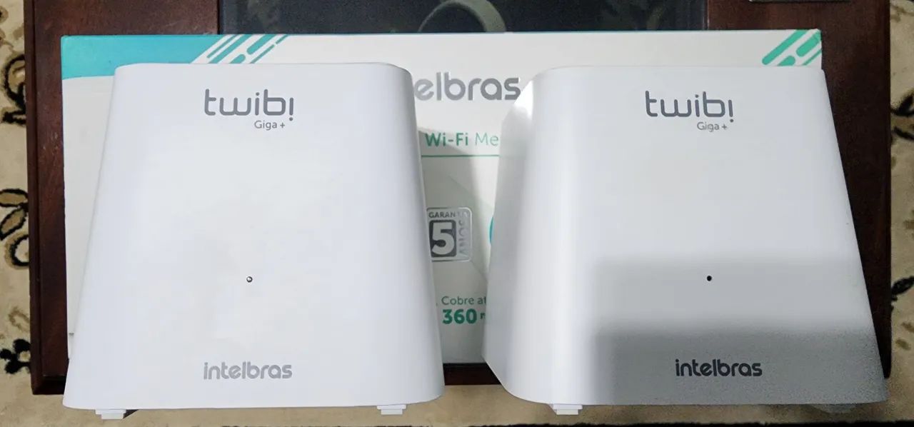 Roteadores Mesh Intelbras Twibi Giga Plus (Até 1GB internet) - Excelente estado