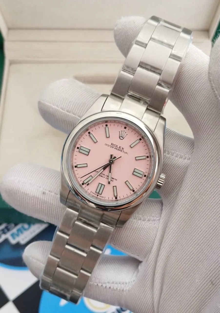 RELÓGIO RLX OYSTER PERPETUAL PINK AUTOMÁTICO  - Foto 2
