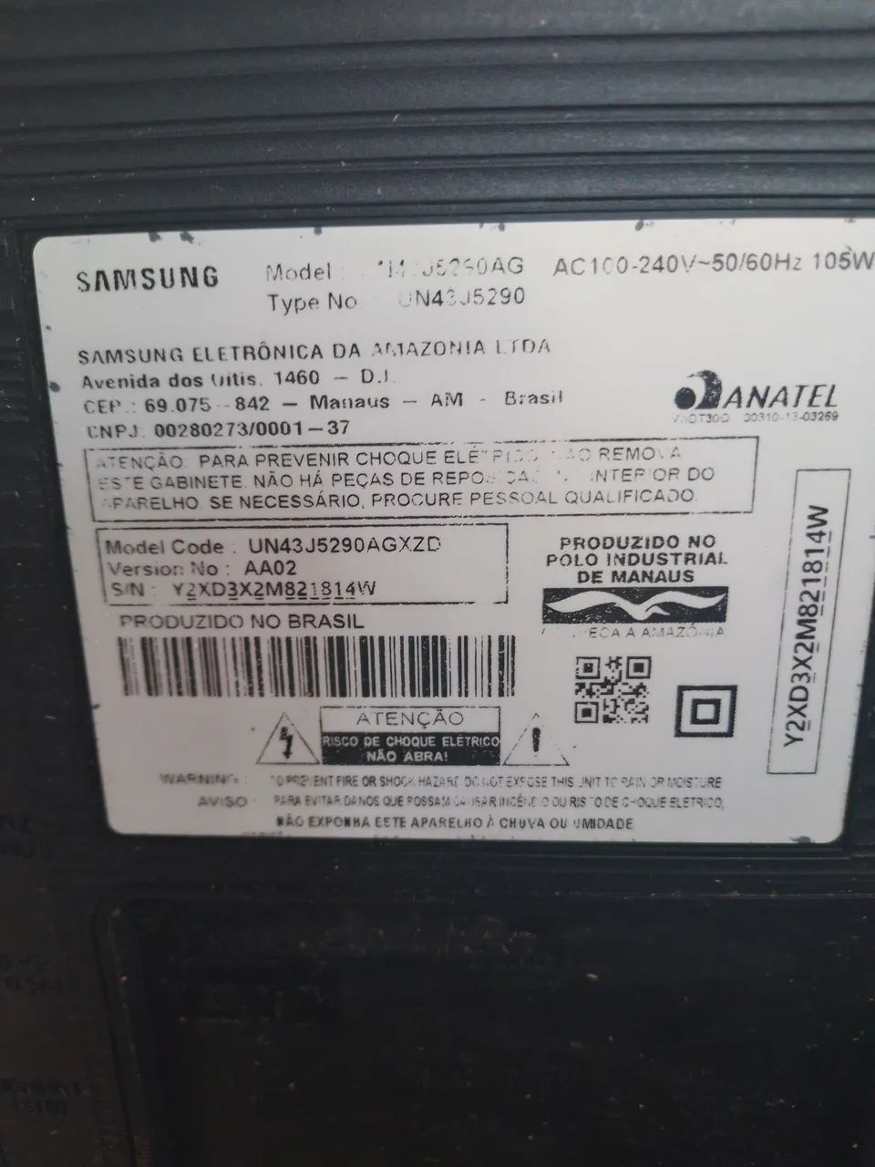 TV Samsung 43' tela quebrada - Foto 2