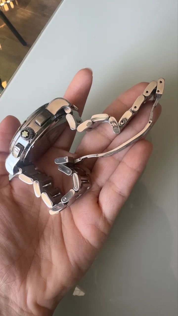 Relógio Estilo Montblanc - Pulseira de Aço - Foto 3