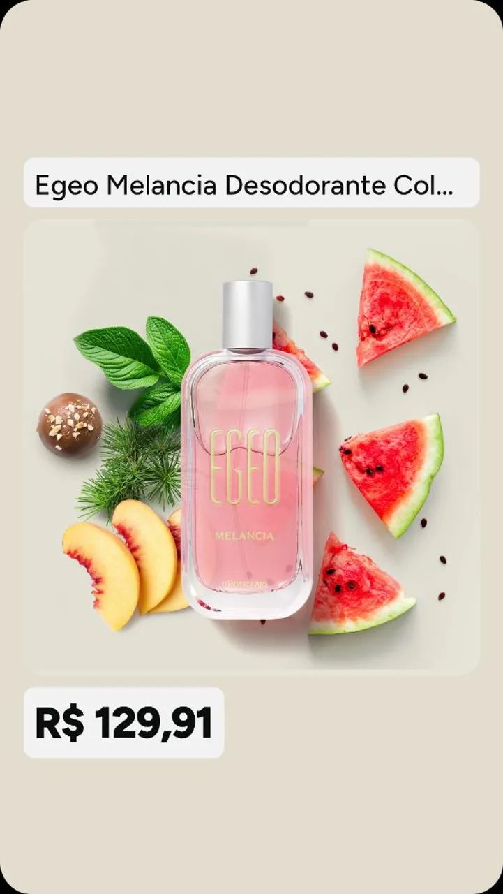 Egeo perfume melancia na promoção 